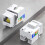 10PCS Cat6 Jack, Ethernet Punch Down Connector, Wall Adapter 90-Degree Module Coupler, Compatible Cat5/5e/6 2
