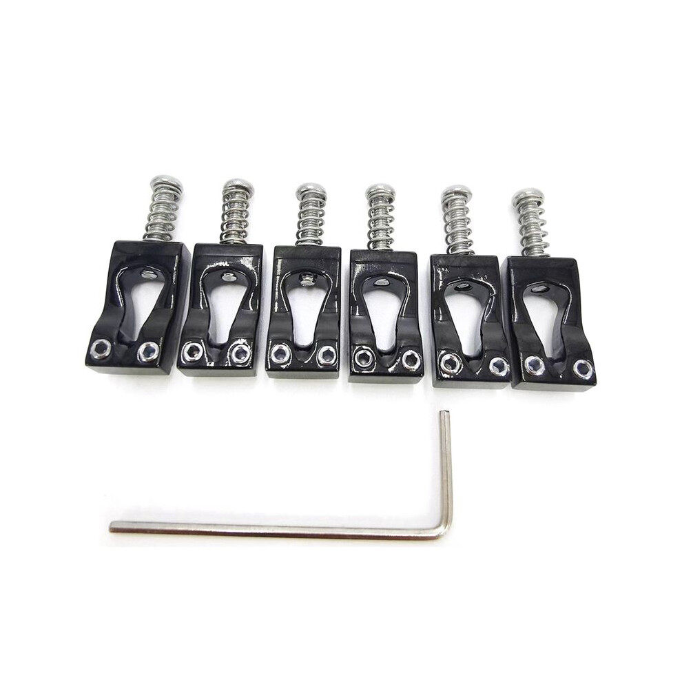 10.8Mm Electric Guitar Gourd Bridge Brass Bridge Saddle Vibrato Bridge Saddle 6-String Guitar Saddle Black 4711824118142