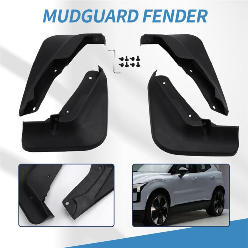 4pcs Mudguards for  EX30 2024 Mud Flaps  Guards  Mud Flaps Front Rear Car Protection Accessories 2