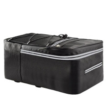 Fahrrad-Kofferraumtasche, Fahrrad-Hecktasche, Wasserabweisende Fahrradträgertasche mit Wasserdichtem Regenschutz, Radfahren, Bikepacking, 15 L