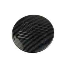 Carbon Fiber Style Fuel Tank Cover Gas Door Molding Trim for Mustang 2024 Accessories