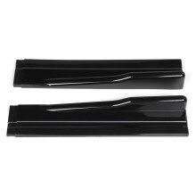 1 Set of 2.2M Small Anti-Collision Spoiler Four-Section Combined Side Skirt Modification Part Universal for Automobiles