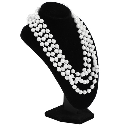Lunga collana di perle artificiali Accessori per gioielli  per ragazza Flapper Suit 1920s 1