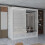 (White, 208cm) Charlie High Gloss Sliding Wardrobe 1