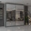 MN Furniture (Grey,180cm) Modern Sliding Door Wardrobe with Mirror 1