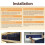 12PCS Replacement Split Air Filter for  Electric -2300FT-E -3000FT-E Air Conditioner Replacement Filters 2