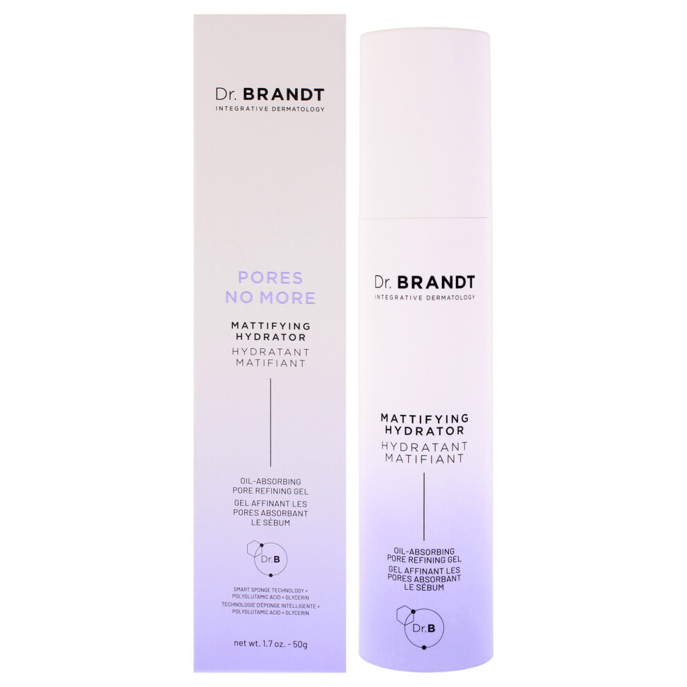 Dr. Brandt Pores No More Mattifying Hydrator Pore Refining Gel 1.7 Oz Light