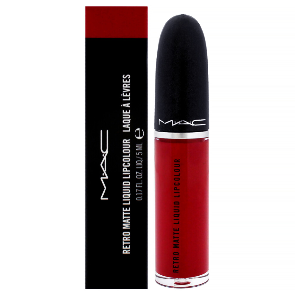 Mac Women's Red Retro Matte Liquid Lipcolor - 134 Ruby Phew By For - 0.17 Oz Lipstick