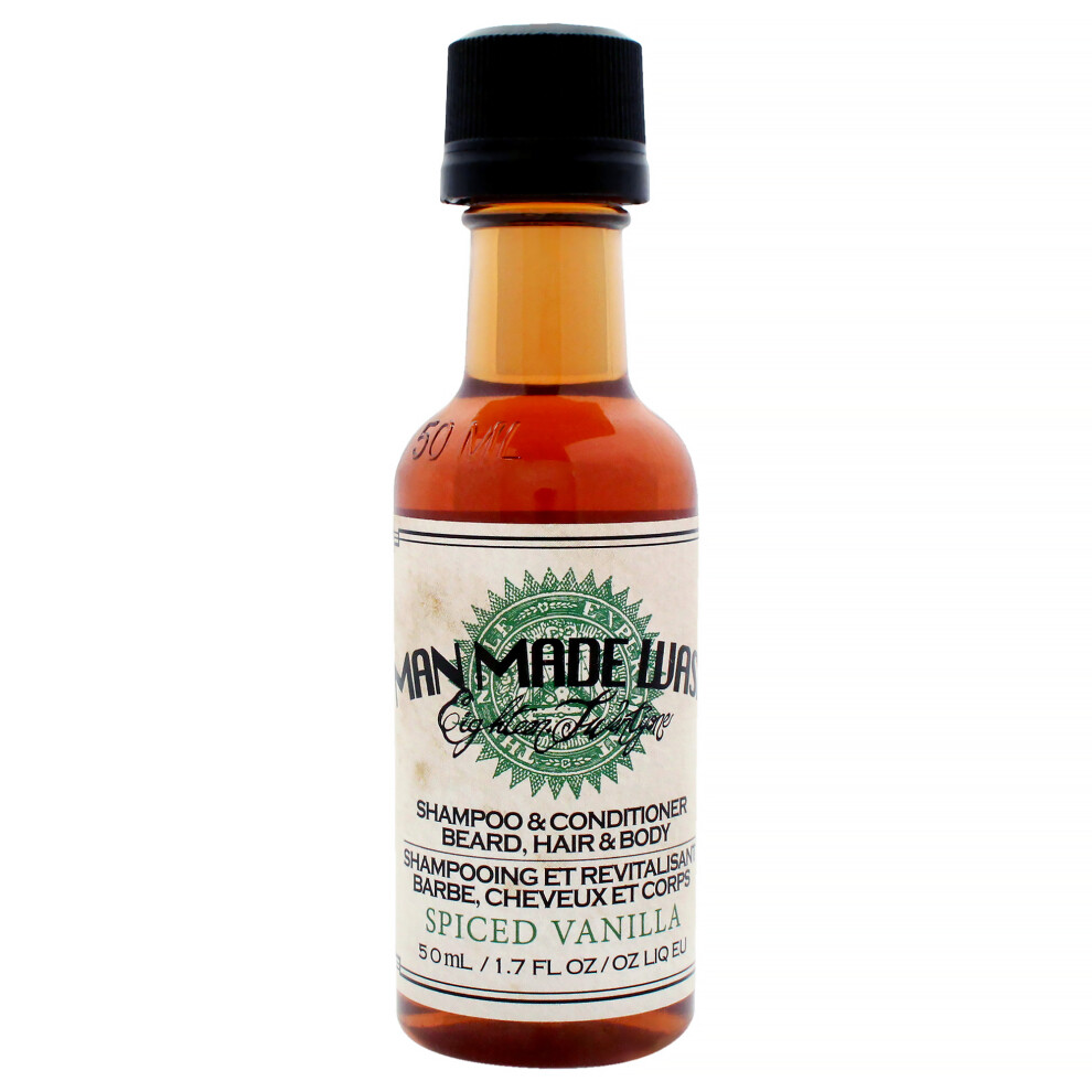 18.21 Vom Menschen Gemacht 3-In-1 Man Made Wash - Spiced Vanilla By 18.21 Man Made Men - 1.7 Oz