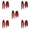 5Pièces Ceintures Pirate Polyester Multi Accessoires Halloween Femme 4