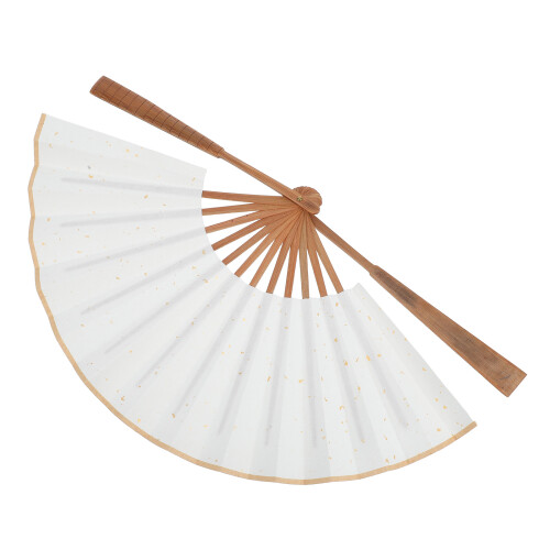 2Pièces Éventails Chinois Pliables Bambou Papier Pour Déco Mariage