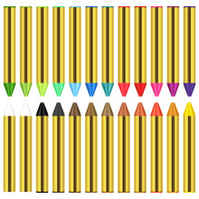 Crayons Corps Kit Portable Durables