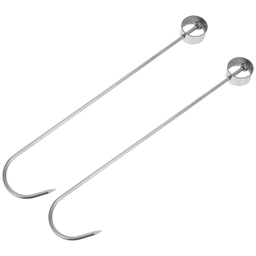 4Pièces Crochets Solides En Acier Pour Gril, Cuisine Salaison 2