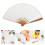 2Pièces Éventails Chinois Pliables Bambou Papier Pour Déco Mariage 11