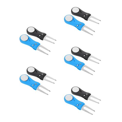 10Pièces De Réparation Golf En Acier Inoxydable Colorées 2