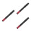 3Pièces Rouge Mat Portable Couleur Tenue Durable 7