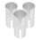6Pièces Adaptatrices Aluminium Légères Argent 3