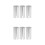 6Pièces Adaptatrices Aluminium Légères Argent 8