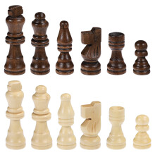 2Pièces Jeu De Pièces D’échecs En Bois Durable Pour Enfants