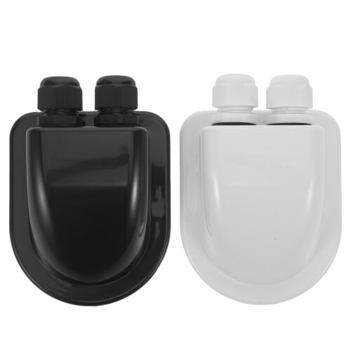 6Pièces Boîte D'entrée Câbles Double ABS Pour Panneaux Solaires Rv