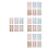 24 Stickers Yeux Étanche, Décor Gradient 3