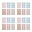 24 Stickers Yeux Étanche, Décor Gradient 9