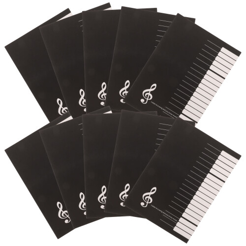 30Pièces Cahiers Portables Khaki Pour Et Composition Musicale