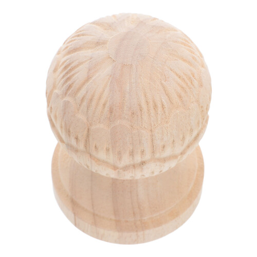 5Pièces Têtes Bois Escalier Beige Forme Ananas Décorative 1