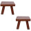 2Pièces Petit Multifonction Bois Café Pour Salon Bureau 6
