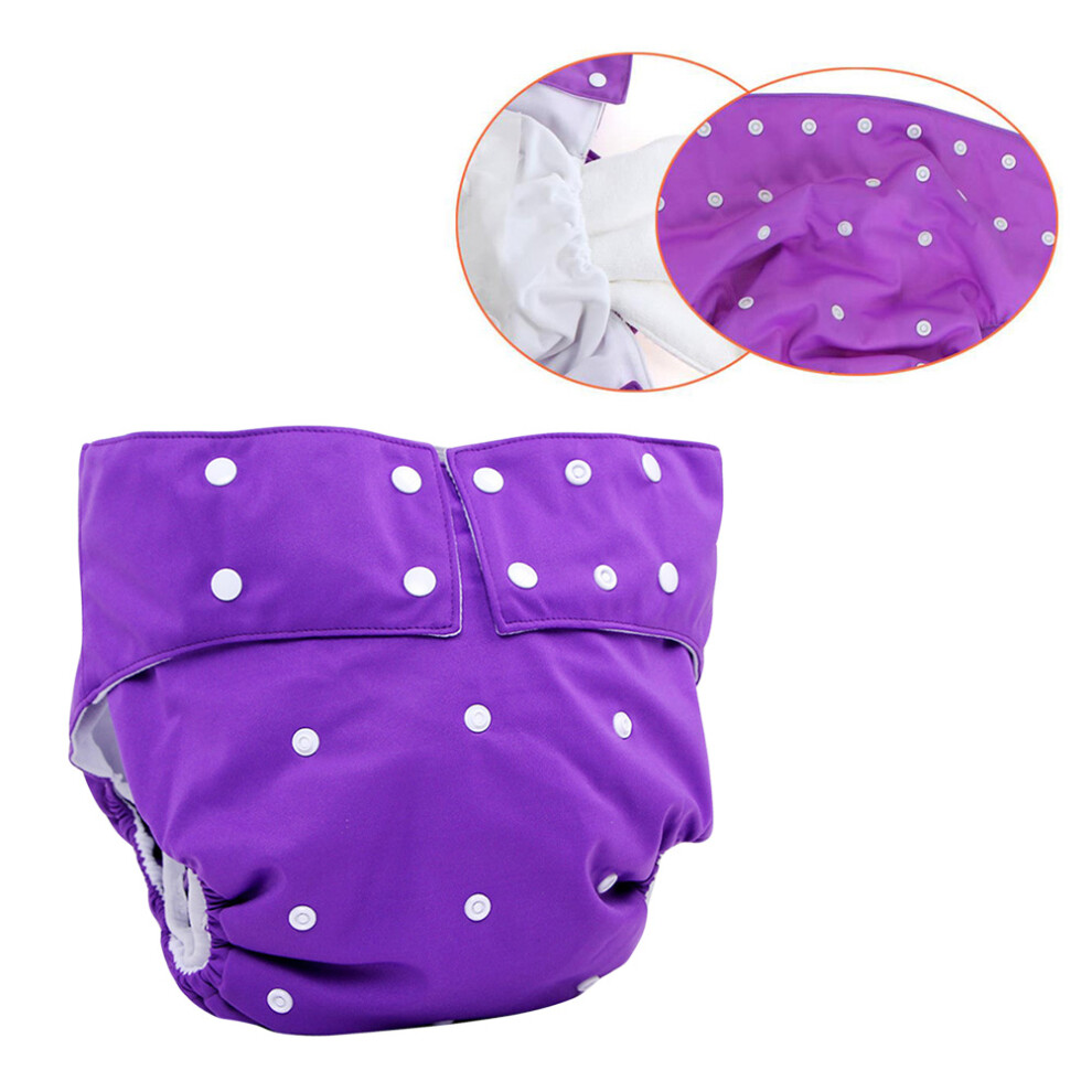 Solustre Purple Washable Adult Nappy Absorbent Pad Leakproof Comfortable