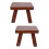 2Pièces Petit Multifonction Bois Café Pour Salon Bureau 7