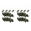 12Pièces Jouets Mini PP Olive Vert Décor Educatif 5