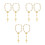 6Pièces Croix Décoration Auto Imitation Perle Alliage Élégant 8