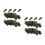 12Pièces Jouets Mini PP Olive Vert Décor Educatif 8
