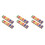 6Pièces Harmonica Enfants Bois 16 Trous Coloré Compact Pour Débutants 6