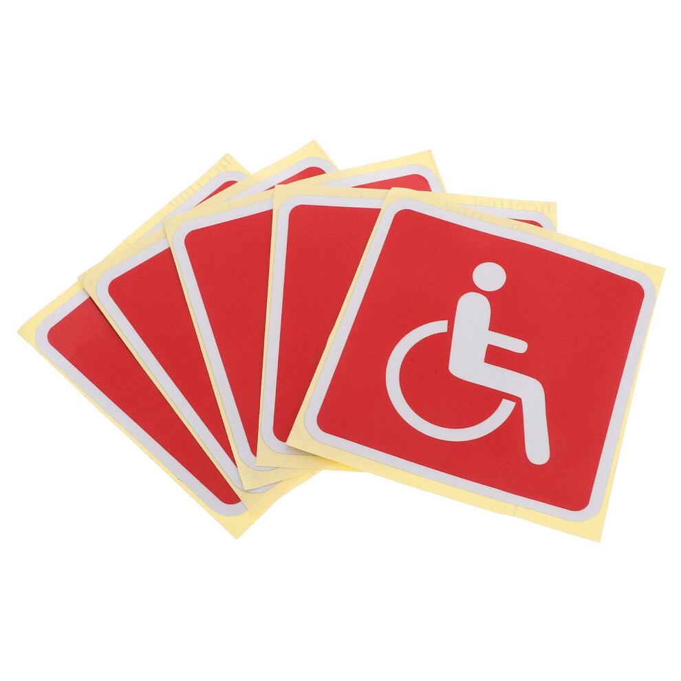 16Pcs High Visibility Wheelchair Warning Stickers Pvc For Disabled Use 3641285415713