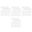 200Pcs White Plastic Adjustable Pleated Curtain Hooks for Drapes Track 10