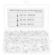2Sets Weiße Kabelendkappen Aus PVC Aluminium Für Elektroanschlüsse
