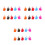30Pcs ABS Plastic Miniature Fire for DIY Town Accessories 5
