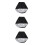 3Pcs Waterproof Black Oxford Bikes Trailer Cover Durable Protector 7