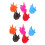 30Pcs ABS Plastic Miniature Fire for DIY Town Accessories 2