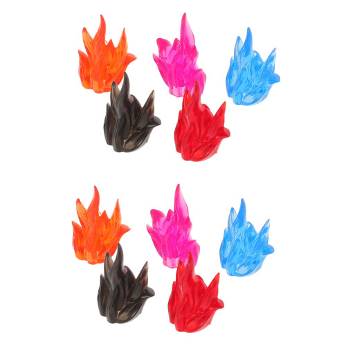 30Pcs ABS Plastic Miniature Fire for DIY Town Accessories 1