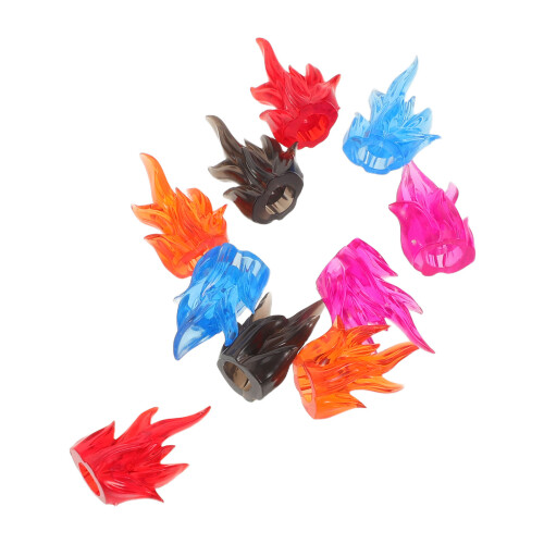 30Pcs ABS Plastic Miniature Fire for DIY Town Accessories 2