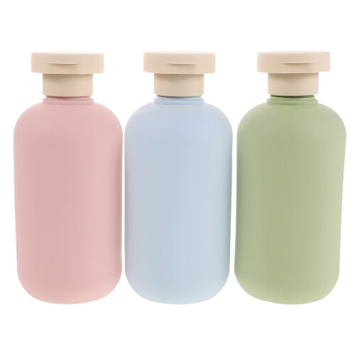 12Pcs Refillable Shampoo Bottles Pe Plastic Travel Set Assorted Colors