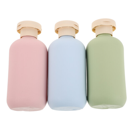 12Pcs Refillable Shampoo Bottles Pe Plastic Travel Set Assorted Colors 1