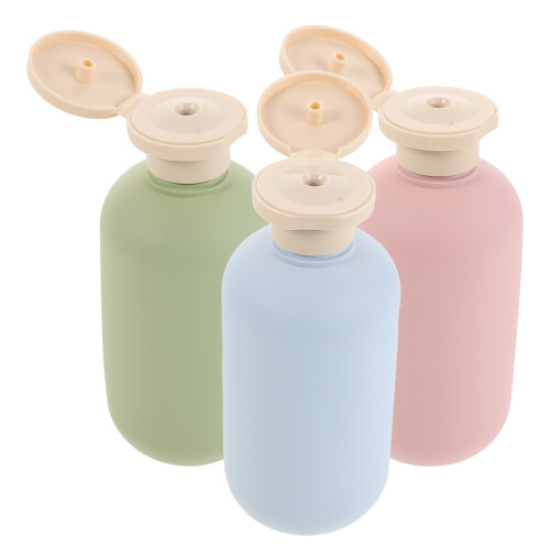 12Pcs Refillable Shampoo Bottles Pe Plastic Travel Set Assorted Colors 2