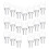 100Pcs Transparent Plastic Wand Tips for Blinds Easy DIY Installation 1