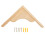 5Pcs Minimalist Wooden Triangular Shelf Brackets Light Yellow for Home 1