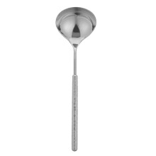 Silver Stainless Steel Soup Ladle Spoon for Asian and Hot Pot Use