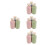 12Pcs Refillable Shampoo Bottles Pe Plastic Travel Set Assorted Colors 10